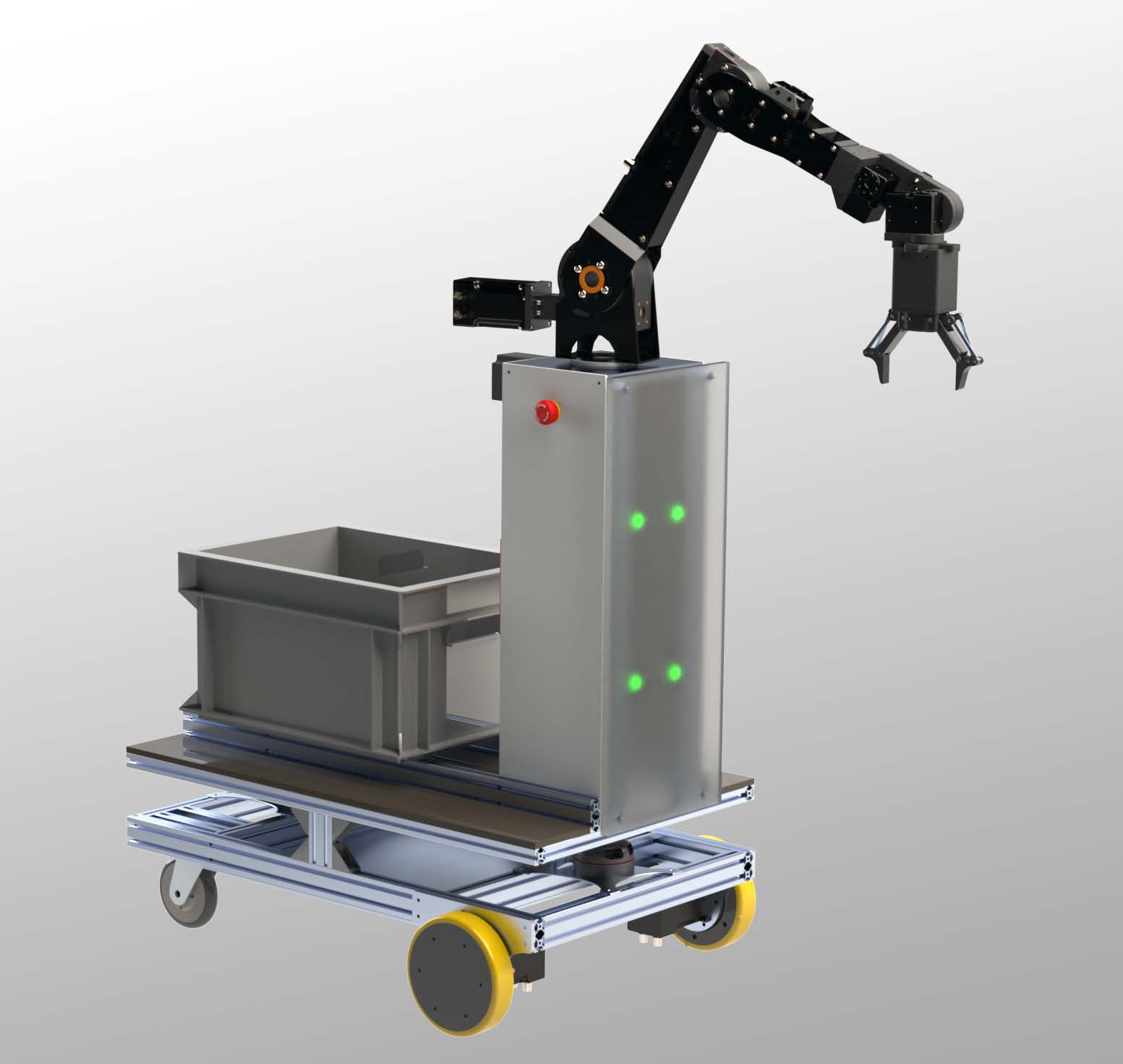Middle size mobile robot platform